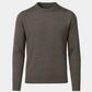 Rundhals Pullover Merinowolle Grey