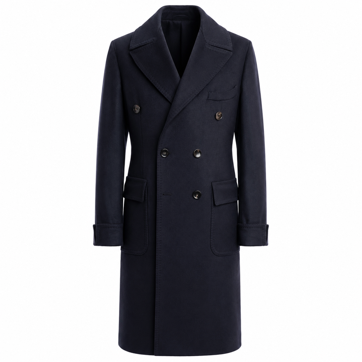 Polo Coat Navy Made in Italy