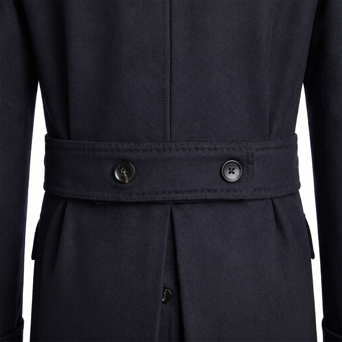 Polo Coat Navy Made in Italy