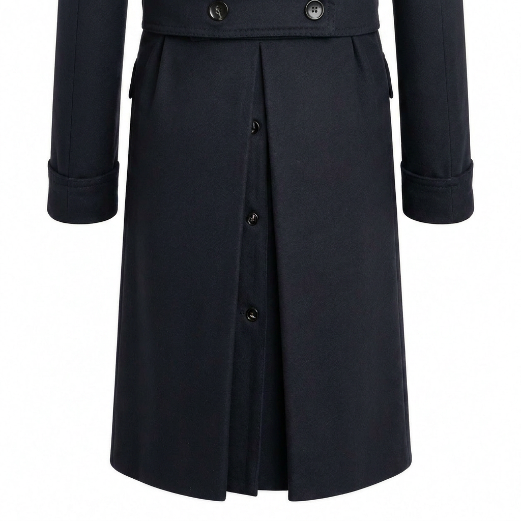 Polo Coat Navy Made in Italy