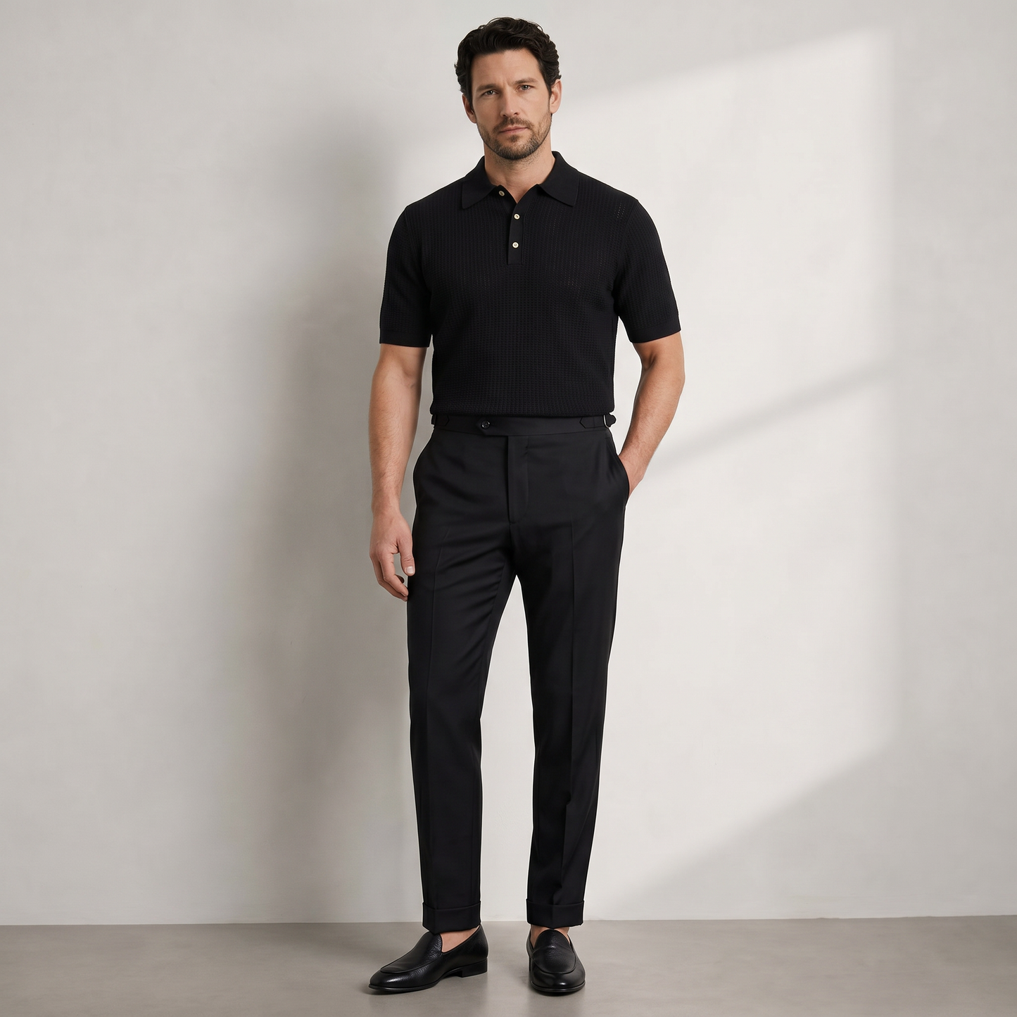 Anzugshose Schwarz Schurwolle Signature Sartorial