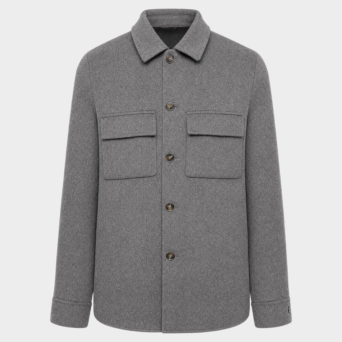 Overshirt Grey Wool Suitery
