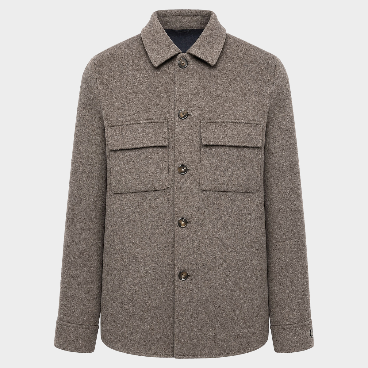 Overshirt Brown Wool Suitery