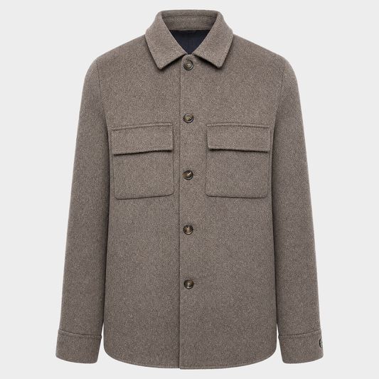 Overshirt Brown Wool Suitery