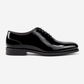 Oxford Lackleder Schwarz - Made in Italy