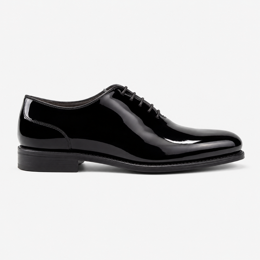 Oxford Lackleder Schwarz - Made in Italy