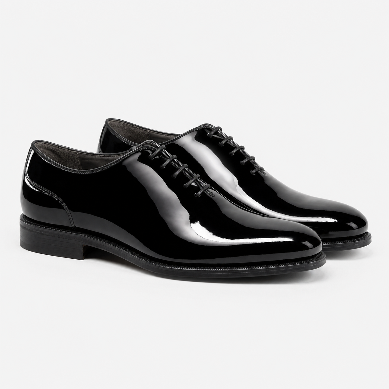 Oxford Lackleder Schwarz - Made in Italy