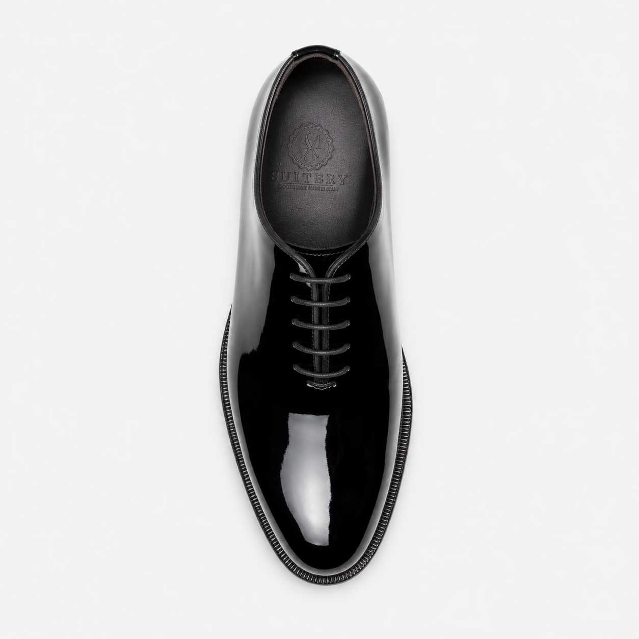 Oxford Lackleder Schwarz - Made in Italy