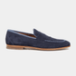 Penny Loafer Velours Navy Made in Italy