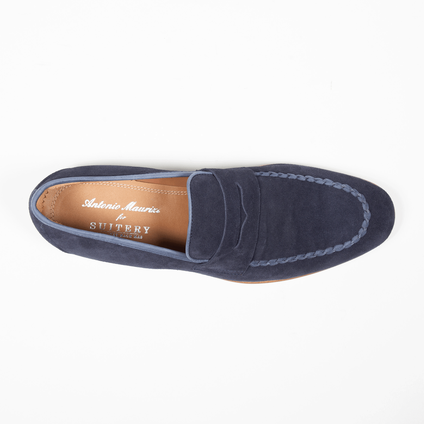 Penny Loafer Velours Navy Made in Italy