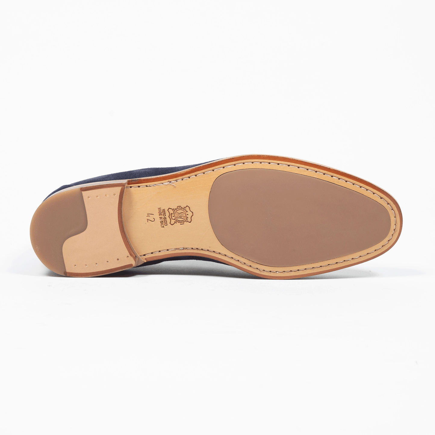 Penny Loafer Velours Navy Made in Italy