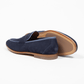 Penny Loafer Velours Navy Made in Italy