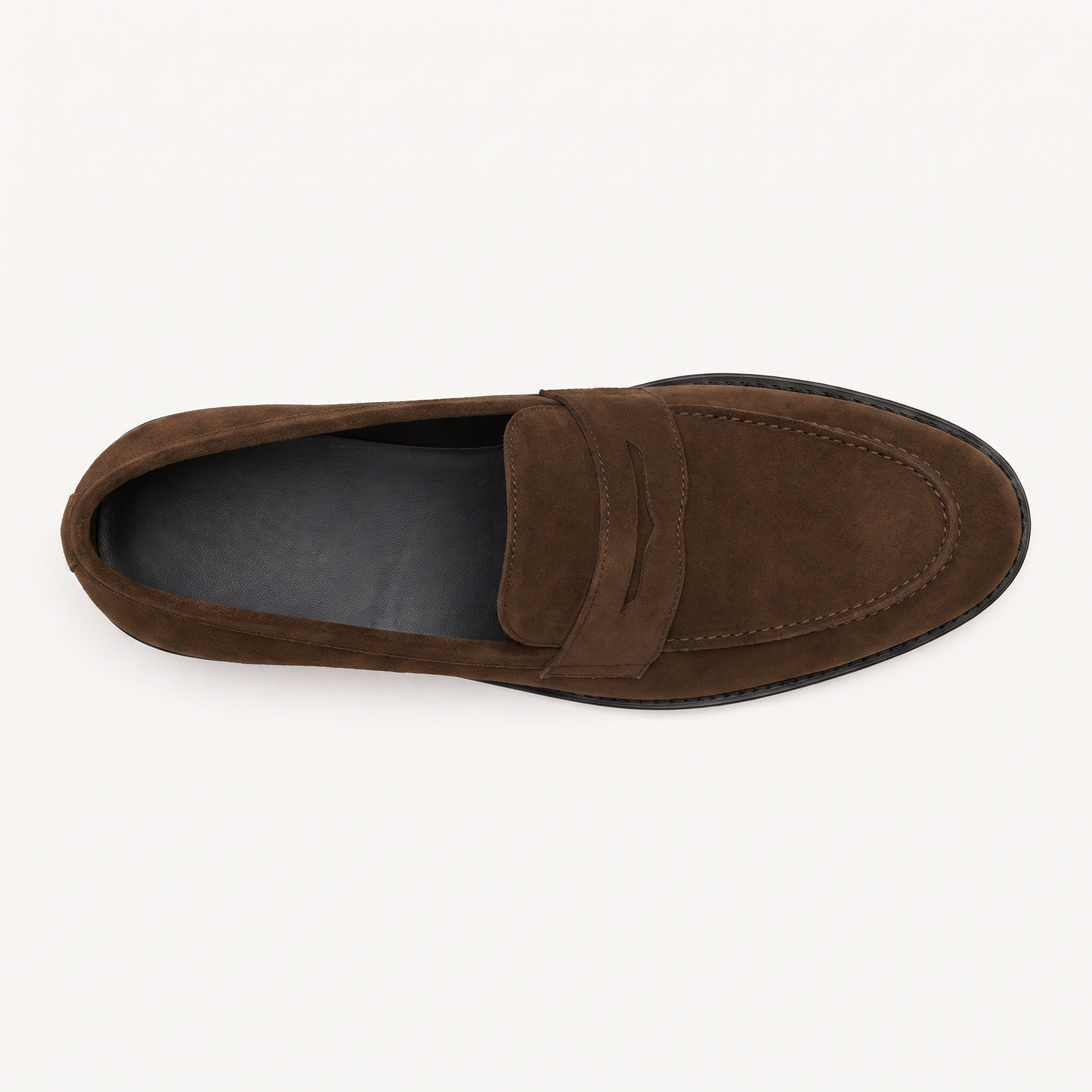 Penny Loafer Brown Suede Leather