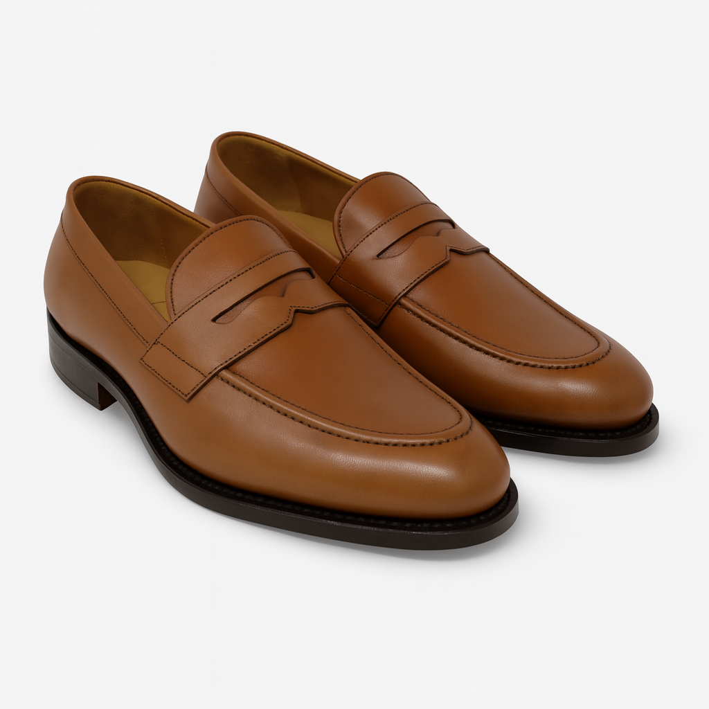 Penny Loafer Kalbsleder Made in Spain Cognac