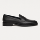 Penny Loafer Schwarz Grained Leather