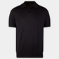 Polo Shirt Navy Knitted Seide/Kaschmir