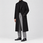 Polo Coat Black Wool Cashmere Made in Italy