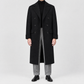 Polo Coat Black Wool Cashmere Made in Italy