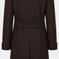 Polo Coat Brown Wool Cashmere Made in Italy