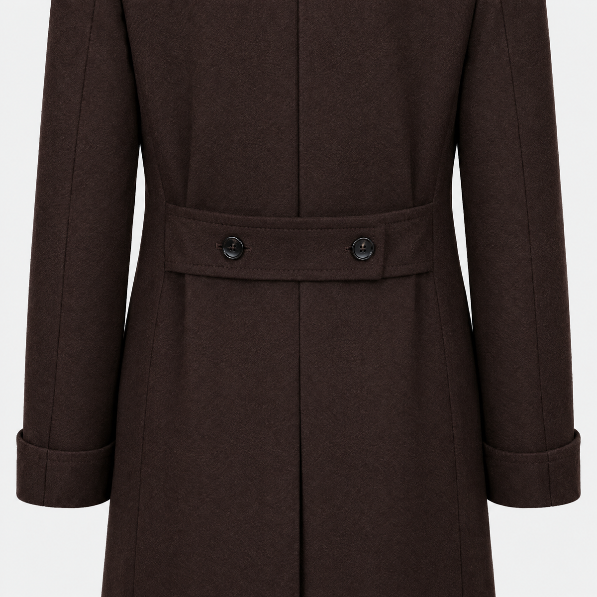 Polo Coat Brown Wool Cashmere Made in Italy