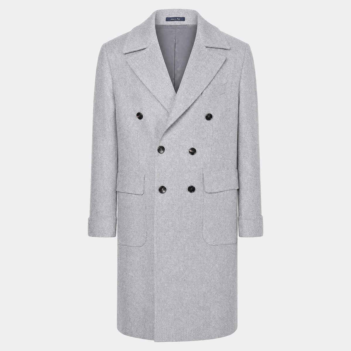 Polo Coat Hellgrau Made in Italy