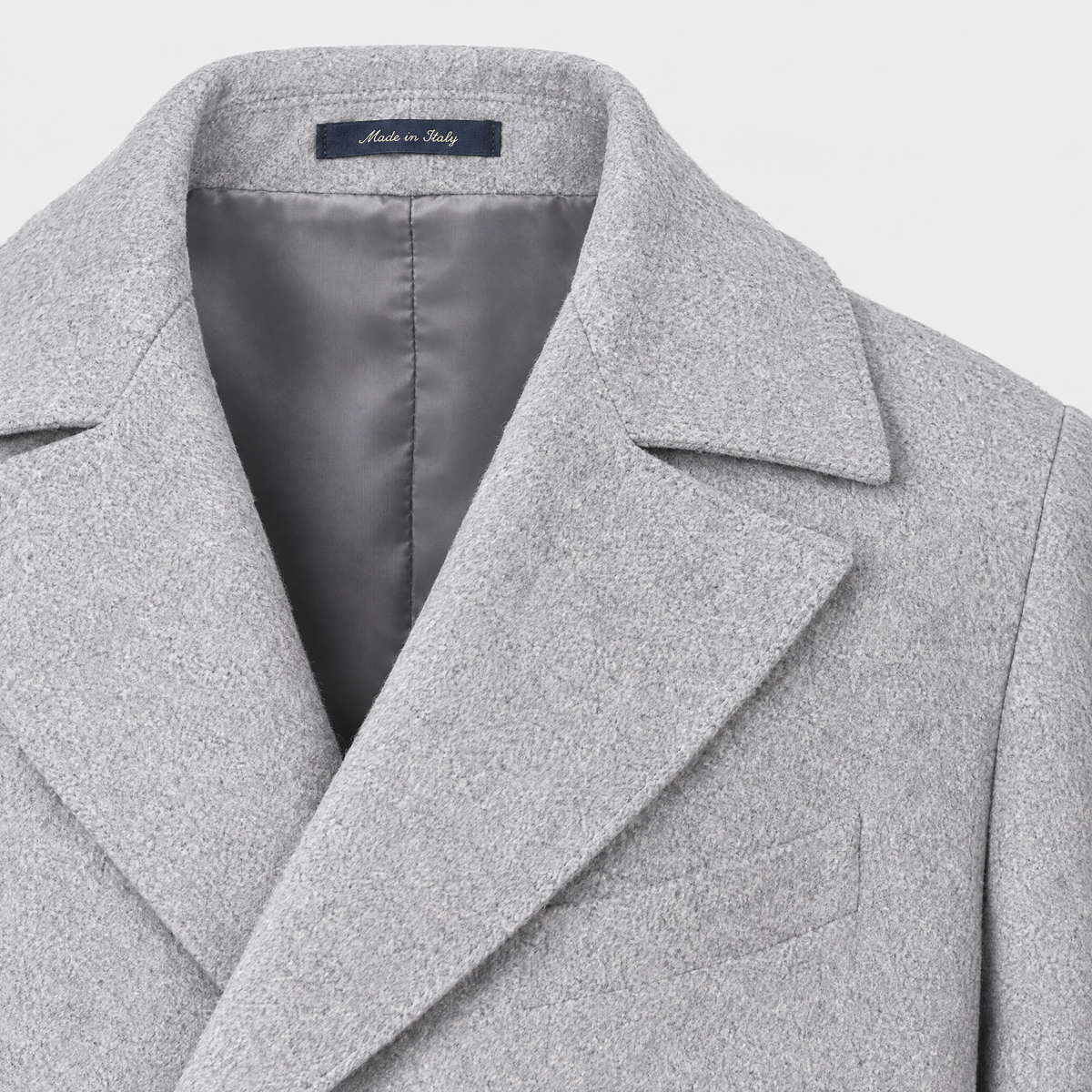 Polo Coat Hellgrau Made in Italy