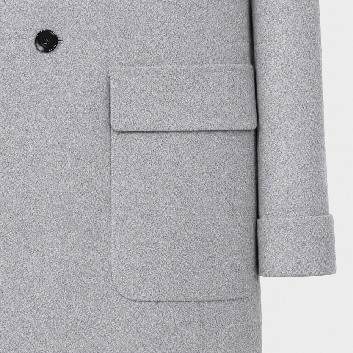 Polo Coat Hellgrau Made in Italy
