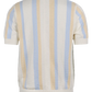 Stenströms Polo Shirt Knitted Gestreift Hemp Cotton Off White