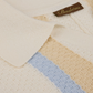 Stenströms Polo Shirt Knitted Gestreift Hemp Cotton Off White