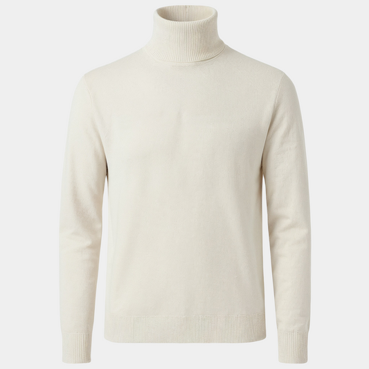 Rollkragen Off-White reine Merinowolle Made in Italy