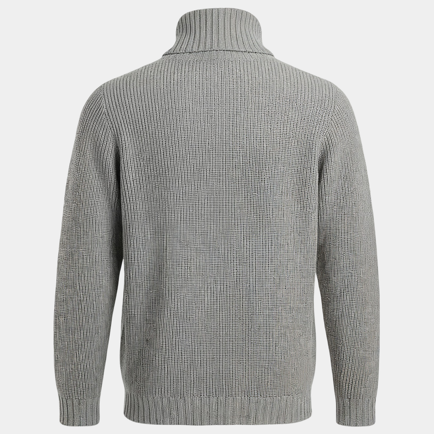 Rollkragen Grey Wolle Kaschmir Made in Italy