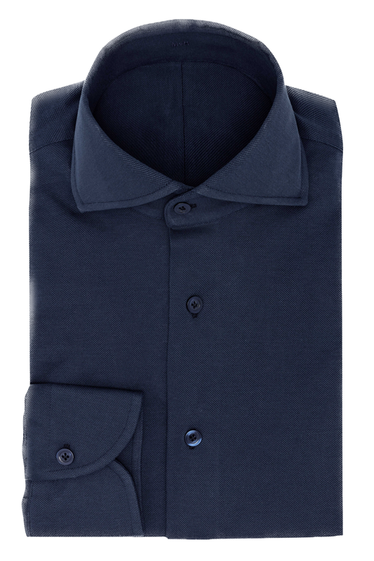 Suitery Maßhemd Casual Piqué Navy
