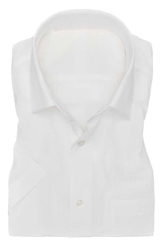 Suitery Maßhemd Sommer Collection Seersucker Weiß