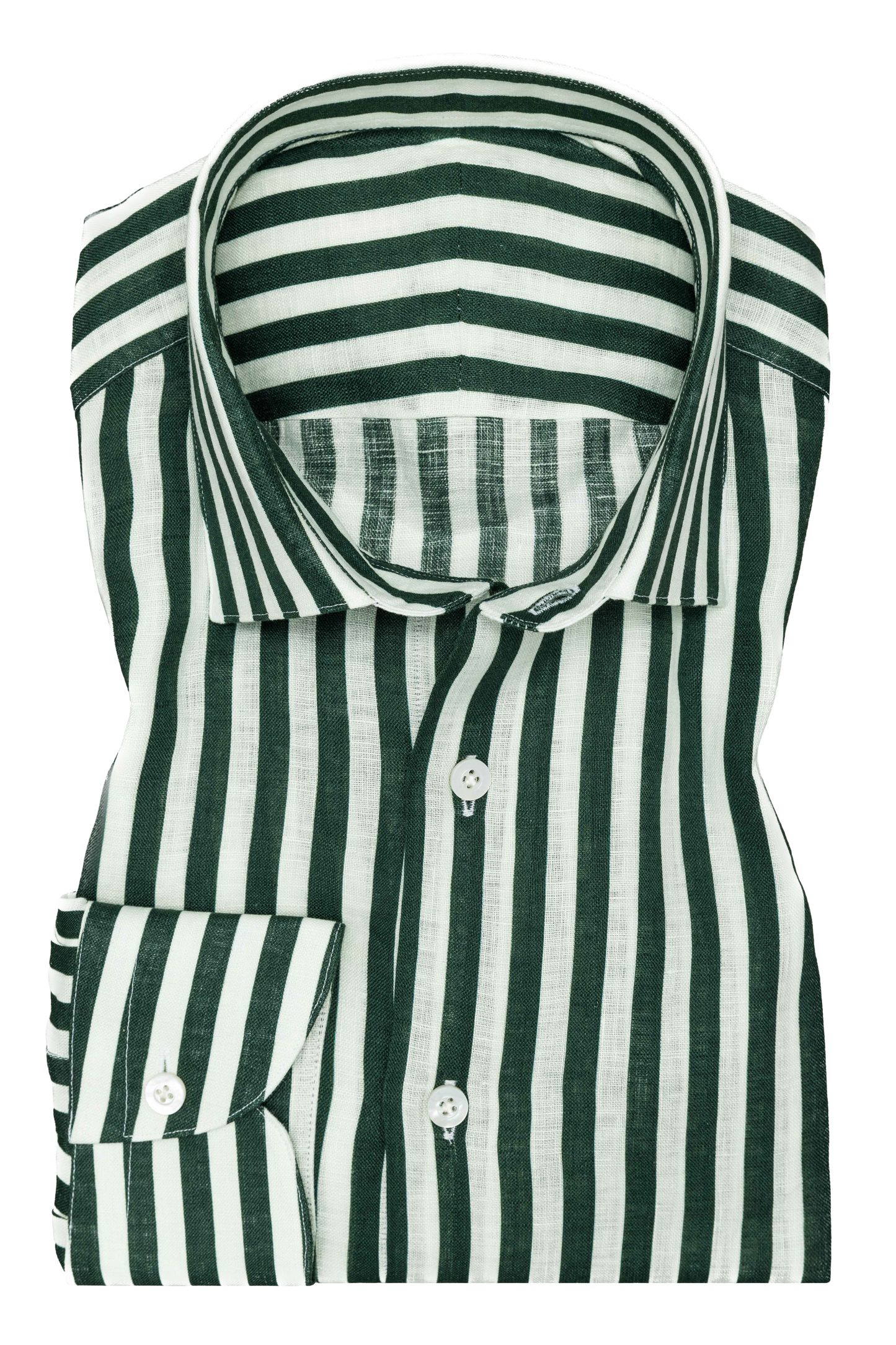 Suitery Maßhemd Sommer Collection Grün gestreift
