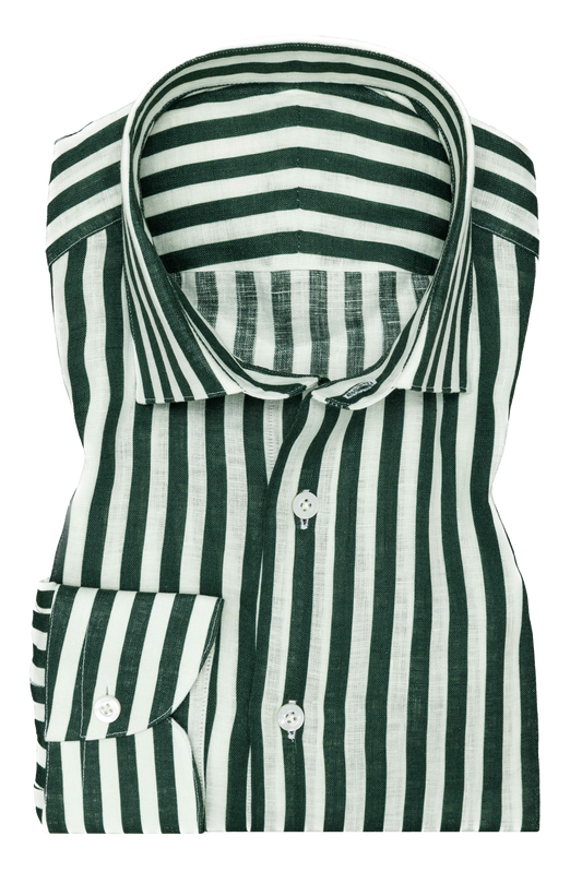 Suitery Maßhemd Sommer Collection Grün gestreift