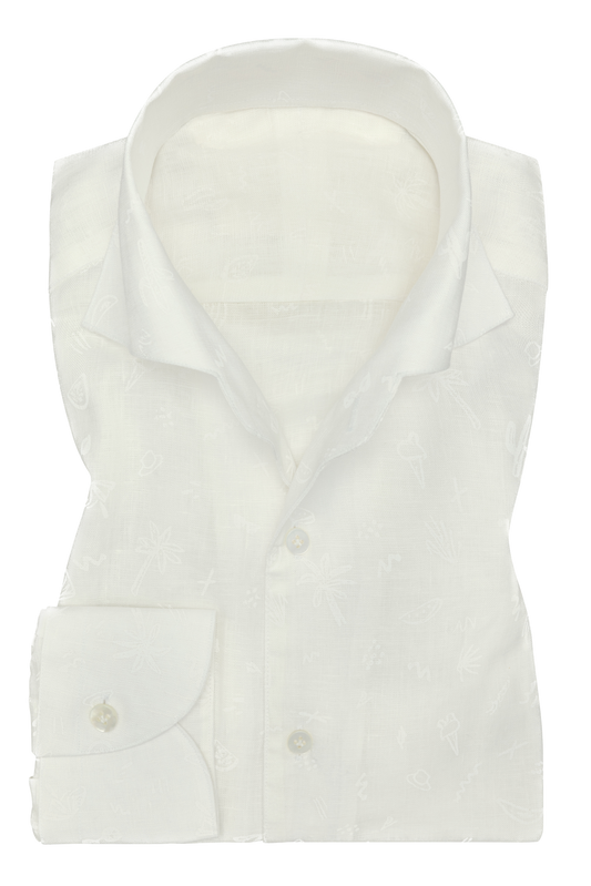 Suitery Maßhemd Sommer Collection Floral Champagner