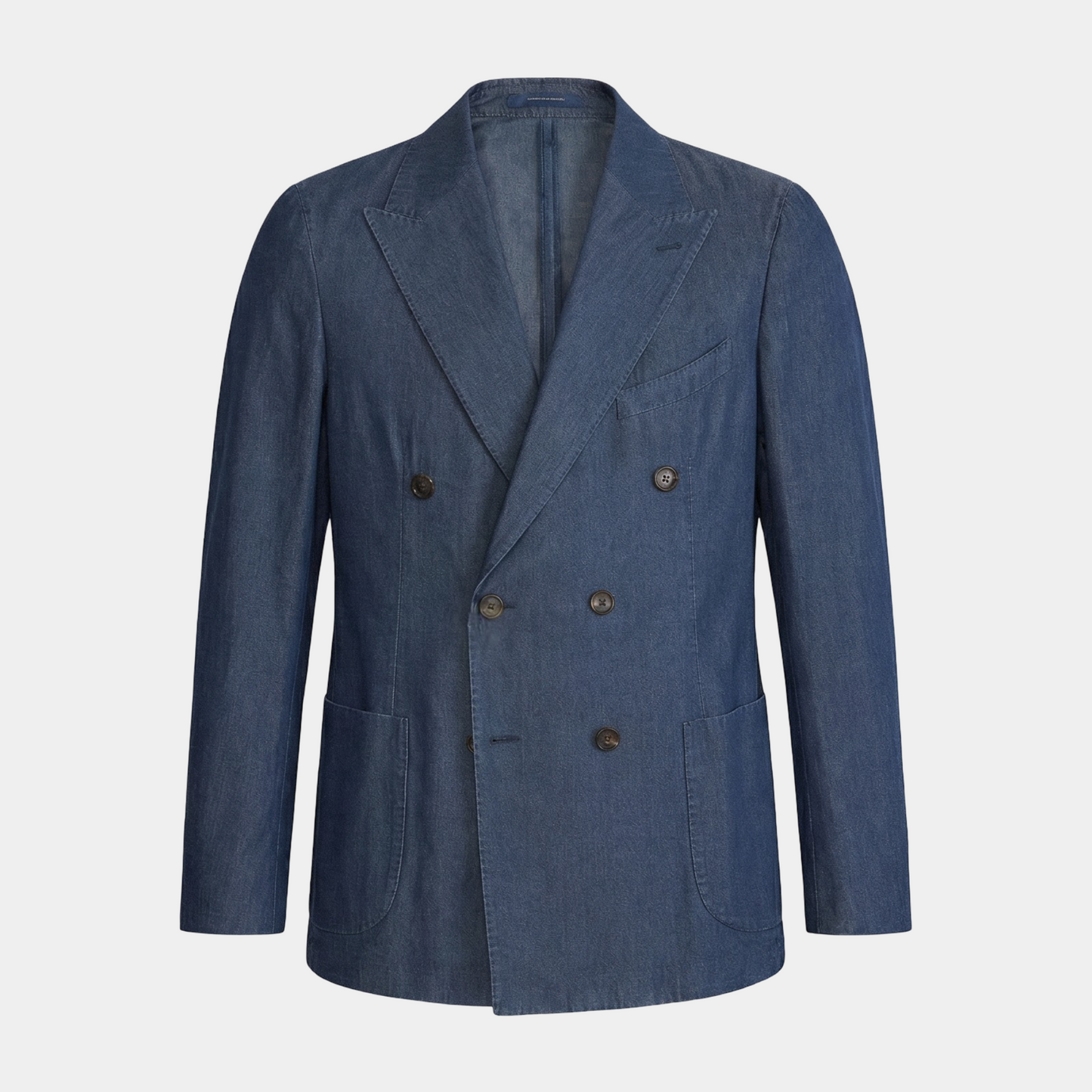 Sakko Blue Satorial Zweireihig Denim - Made in Italy