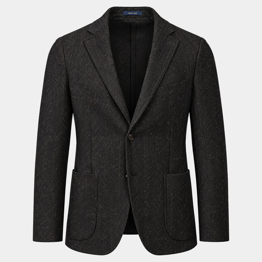 Sakko Donegal Khaki Made in Italy
