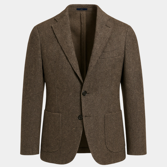 Sakko Donegal Braun Made in Italy