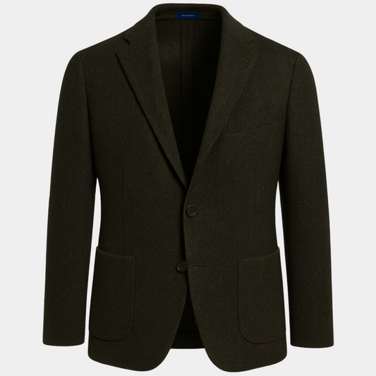 Sakko Donegal Khaki Made in Italy