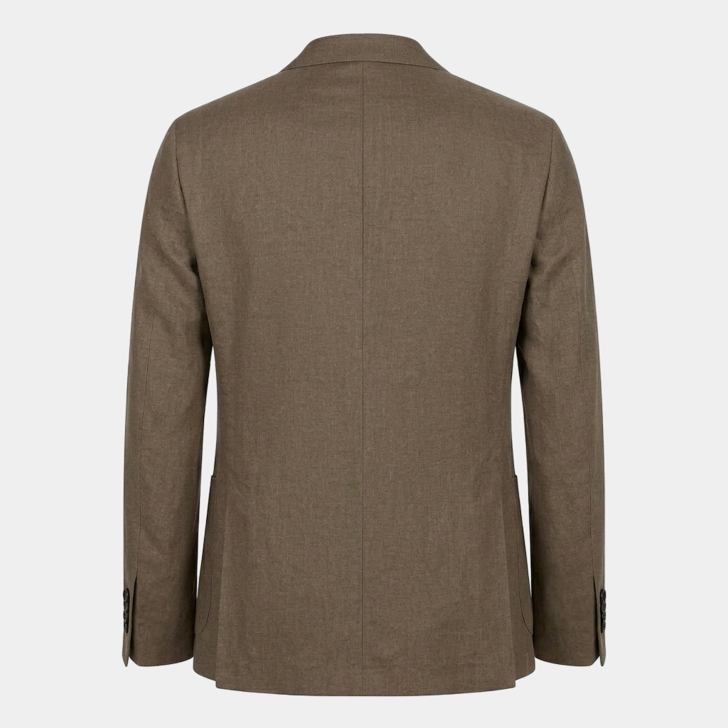 Sakko Leinen Braun - Made in Italy