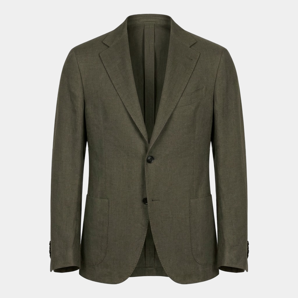 Sakko Leinen Kahki - Made in Italy