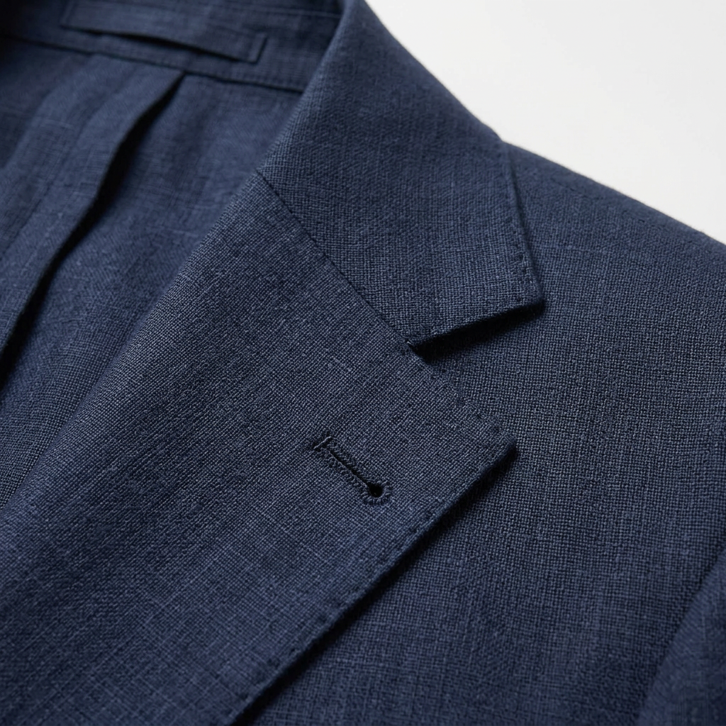 Sakko Leinen Blue - Made in Italy