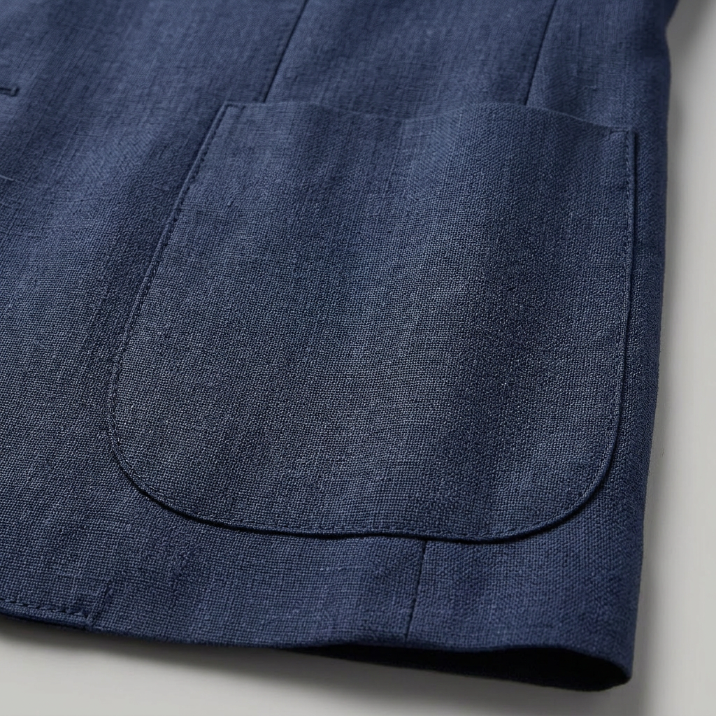 Sakko Leinen Blue - Made in Italy