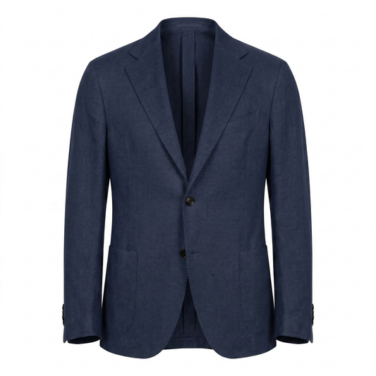 Sakko Leinen Blue - Made in Italy
