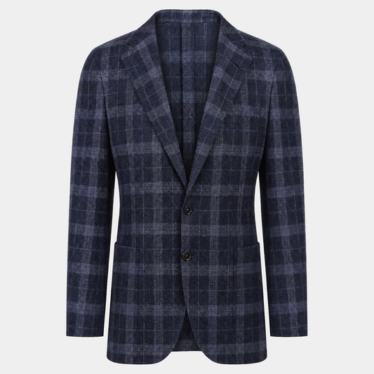 Sakko Oropa Navy Grey Checked
