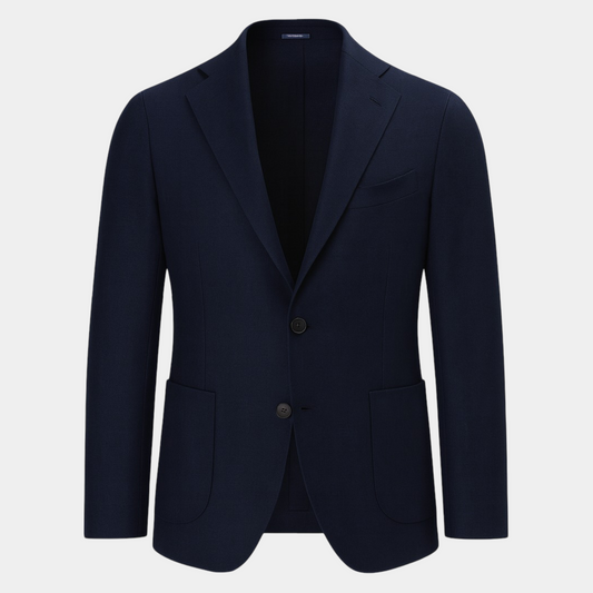 Sakko Navy reine Schurwolle Vitale Barberis Canonico Made in Italy