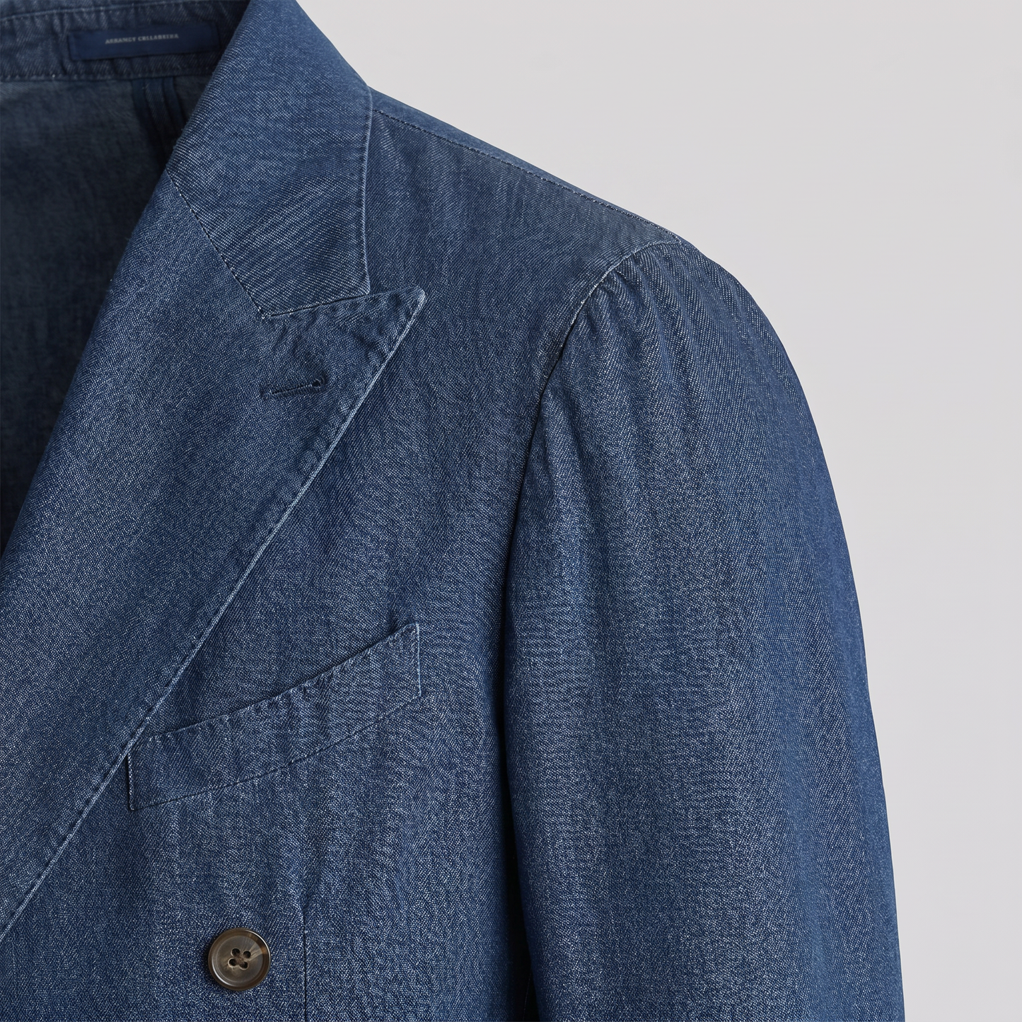 Sakko Blue Satorial Zweireihig Denim - Made in Italy