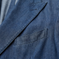 Sakko Blue Satorial Zweireihig Denim - Made in Italy