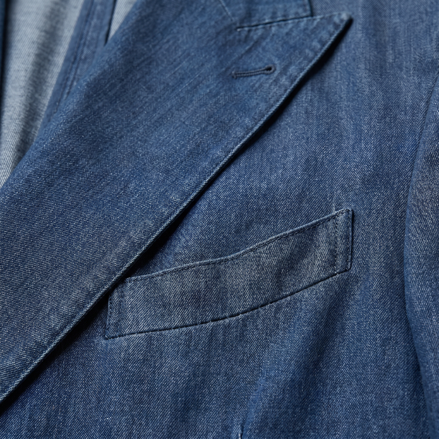 Sakko Blue Satorial Zweireihig Denim - Made in Italy